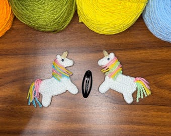 PDF Digital File Crochet Unicorn Clicker // Crochet Animal Keyring Pattern // Crochet Horse digital pattern