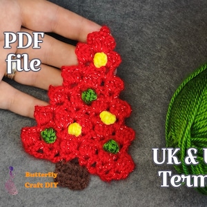 Crochet Christmas Tree PDF Pattern * Crochet Christmas, crochet pattern, pdf Christmas gift Christmas Tree hanging decoration pattern