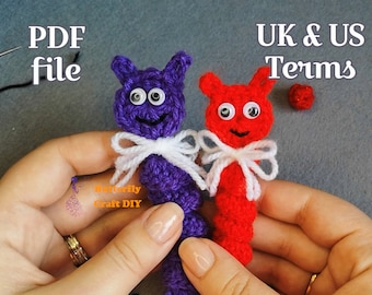 PDF Pattern Worry Worm / Caterpillar Crochet Pocket Hug :  RAOCK ideas,  Bereavement, grief, loss, thinking of you gift