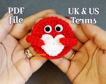 PDF Pattern Crochet Pocket Hug :  RAOCK ideas,  Bereavement, grief, loss, thinking of you gift