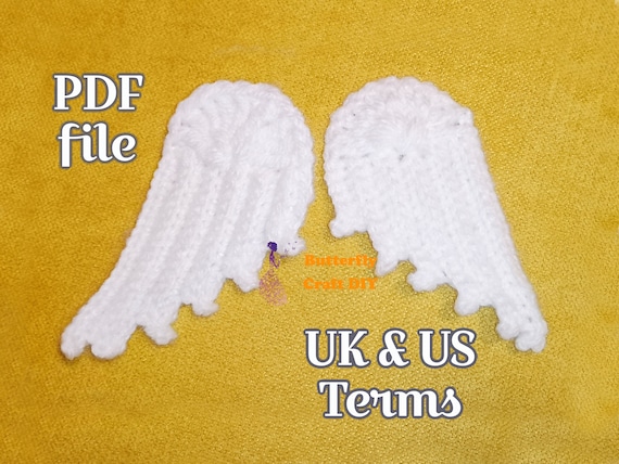 PDF Pattern Crochet Hanging angel wings Applique for Christmas tree decoration, Bereavement, grief, loss, thinking of you gift