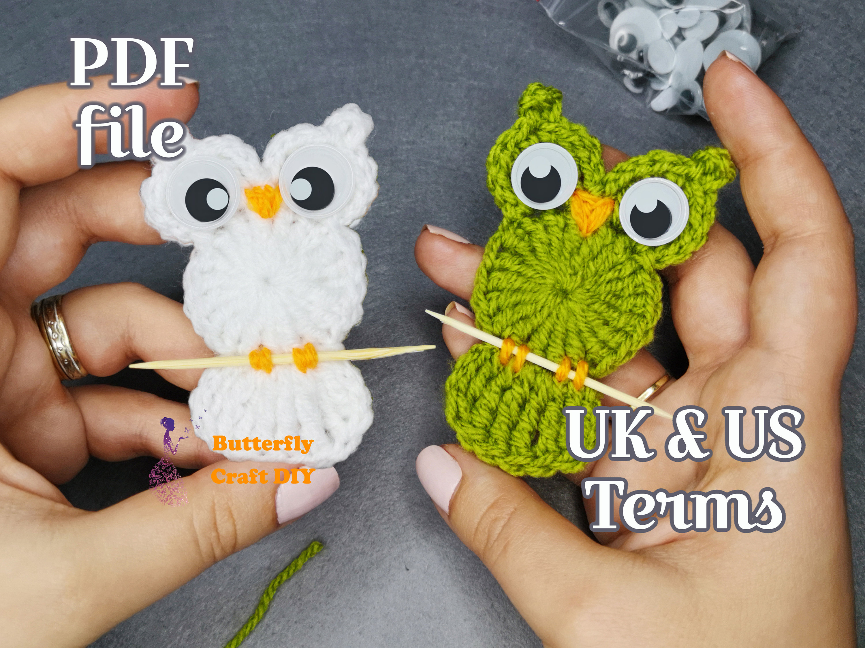 PDF Pattern Owl on branch Crochet Pocket Hug : RAOCK ideas, Bereavement, grief, loss, thinking of