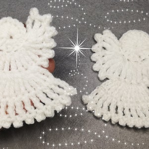 PDF Engel häkeln Ornament Muster / Engel Applikation häkeln / Engel Schlüsselanhänger häkeln / Engel Lesezeichen gehäkelt PDF Digital Pattern Easy RAOCK