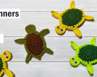 PDF Digital File Crochet Turtle Clicker // Crochet Animal Keyring Pattern // Crochet turtle digital pattern