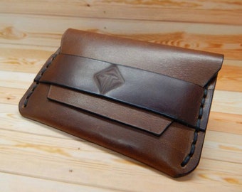 leather wallet slim! Gift for him ! Personalized Wallet! Card Holder! Leather ! 100% handmade leather work ! Natural materials !