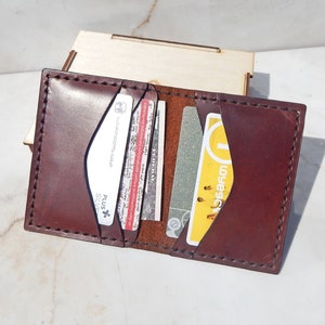 Personalisierte Leder Brieftasche, Bifold Brieftasche, Brieftasche für Männer! Leder Brieftasche, Herren Leder Brieftasche, volle handgemachte Arbeit! Mit Box.
