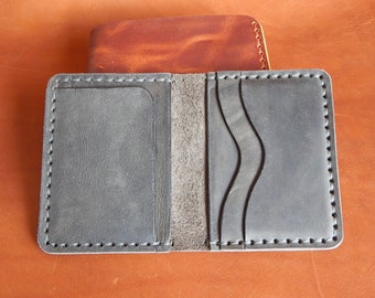 Monedero minimalista, cartera personalizada, billetera para los hombres! Cartera de cuero, Cartera de cuero para hombre, ! ¡Trabajo completo hecho a mano! ¡Con caja!