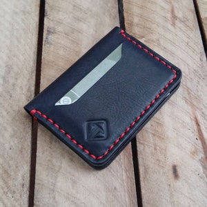 Carteira de couro personalizada, carteira bifold, carteira masculina! Carteira de couro, carteira de couro masculina, trabalho totalmente artesanal! Com caixa de madeira