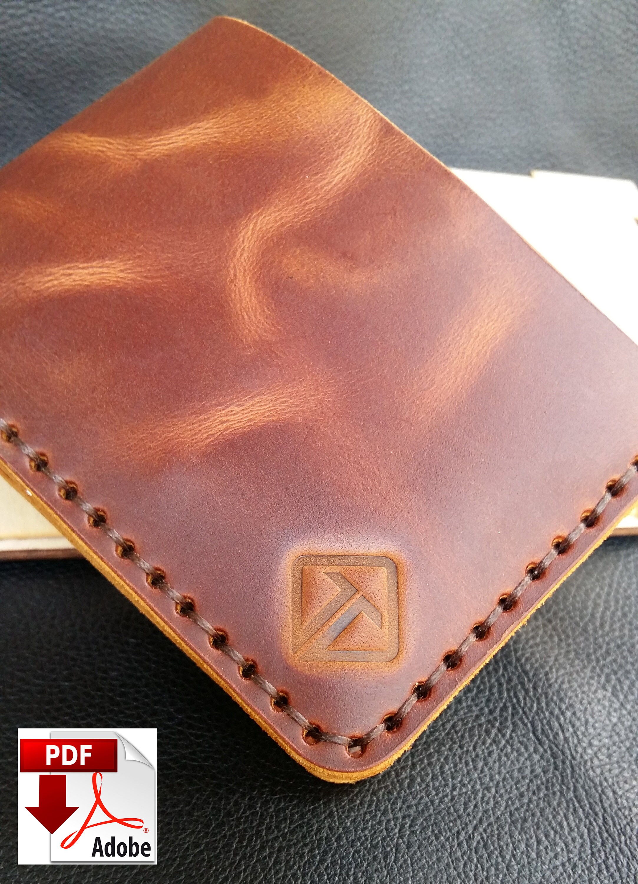 Diy Pdf Leather Wallet Bifold Wallet Pattern Pdf Pattern Etsy