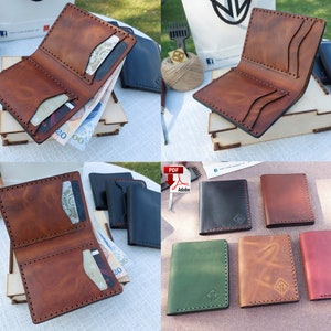 Set of 7 Leather Wallet Pattern, Leather Wallet PDF, Bifold Wallet pdf, Long Wallet Pattern, Card Holder PDF, Wallet pattern, PDf Pattern image 7