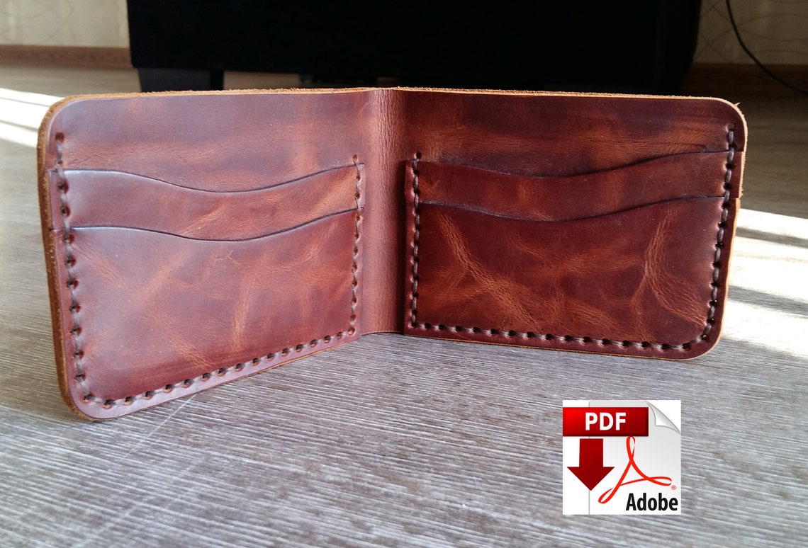 PDF wallet pattern Bifold wallet pattern Leather wallet | Etsy