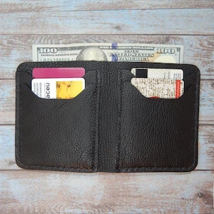 Modèle de portefeuille PDF, portefeuille bifold en cuir, modèle de portefeuille minimaliste, modèle de modèle, portefeuille mince (5 poches)