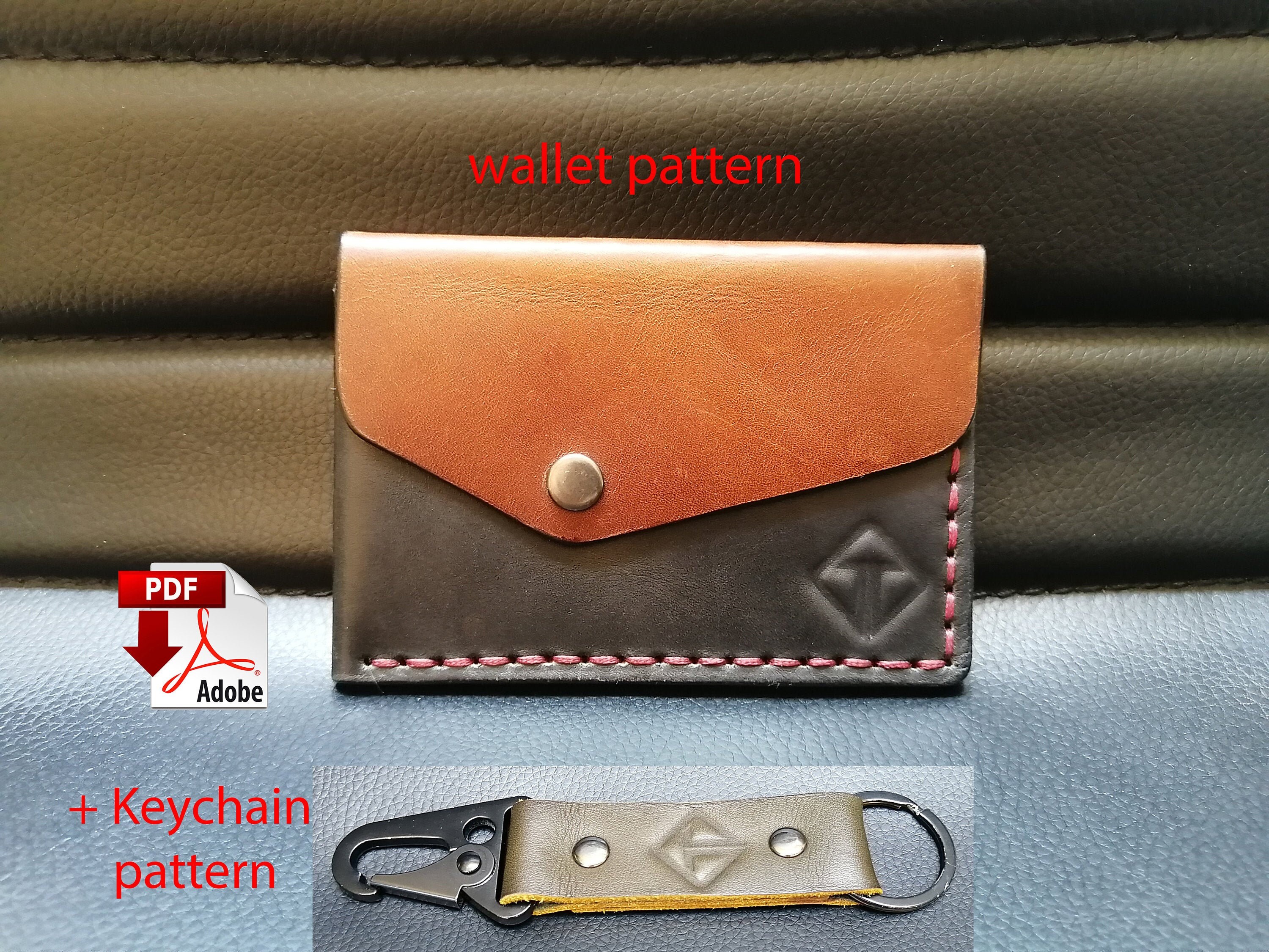 Wallet Patterndiy Pdf Leather Wallet Pdf Pattern leather Etsy