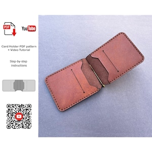 Patrón Monedero Clip de Dinero, Patrón Monedero, Monedero Cuero PDF, Patrón Monedero PDF, Monedero pdf, Patrón Monedero Bifold, + Video Tutorial