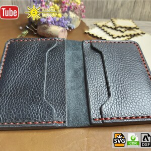 Leather Wallet Pattern SVG, PDF, DXF, Cdr, Wallet Pattern Pdf, Wallet ...