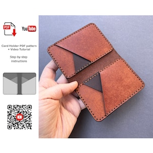 Kartenhalter-PDF-Muster, Brieftaschen-Muster, Leder-Geldbörse PDF, Brieftaschen-Muster PDF, Brieftaschen-PDF, Brieftaschen-PDF-Muster, Anleitung zum Erstellen eines Videos
