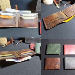 Set of 7 Leather Wallet Pattern, Leather Wallet PDF, Bifold Wallet pdf, Long Wallet Pattern, Card Holder PDF, Wallet pattern, PDf Pattern image 3