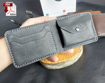 Wallet Pattern, Wallet Pattern PDF, Bifold Wallet Pattern, Minimalist wallet pattern, PDF wallet, Wallet Template, Slim wallet, Wallet pdf..