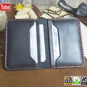 Leather Wallet Pattern SVG, PDF, DXF, Cdr, Wallet Pattern Pdf, Wallet ...