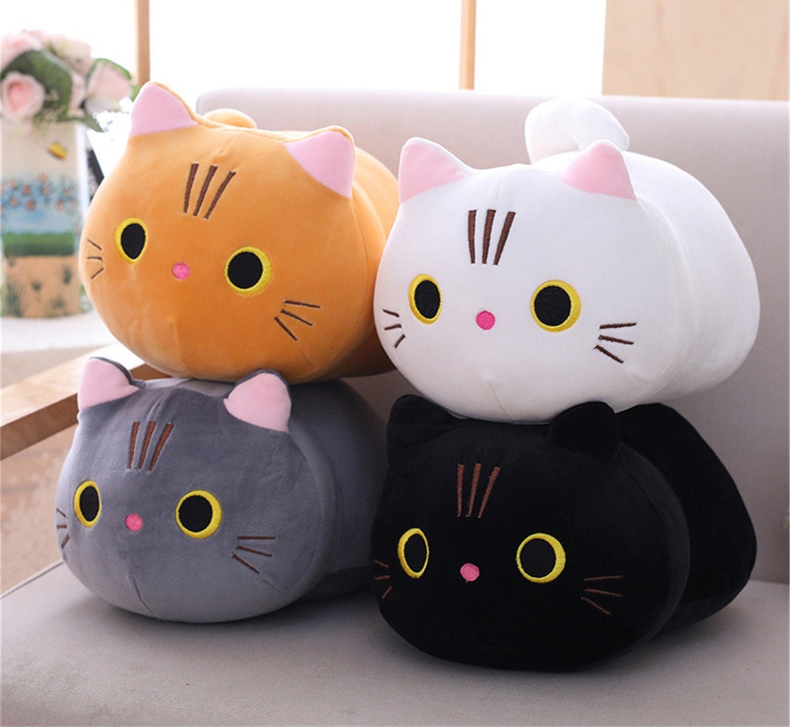 2550cm Mochi Cat Stuffed Plush ToyCute Cat Plush ToyKawaii Etsy