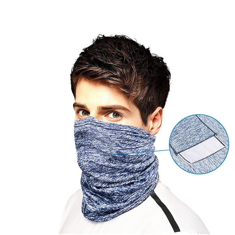 Neck Gaiter with Carbon Filter UV Protection Face Cover for Etsy