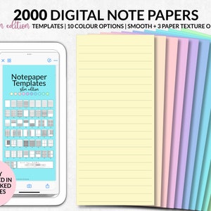 Digital Notebook Template for Split Screen, Digital Note Taking Widget Goodnotes, College Note Taking Template, Notability Note Template