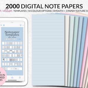 Digital Notebook Template for Split Screen, Digital Note Taking Widget Goodnotes, College Note Taking Template, Notability Note Template