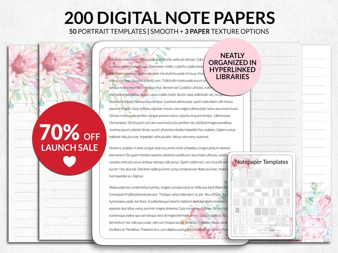 Digital Notepaper Templates Paper Texture Digital Notebook Paper 