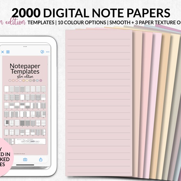 Notepad iPad Template Etsy