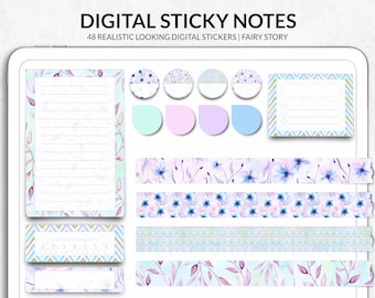 Digital Planner Stickers Goodnotes Spring, Digital Stickers for Planners, Digital Stickers Pack, Digital Sticky Notes Goodnotes Aesthetic