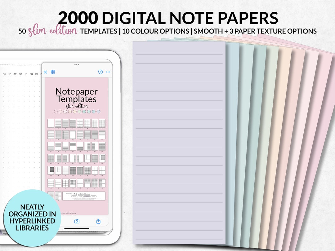 Goodnotes Digital Notebook Template, Digital Note Taking Widget ...