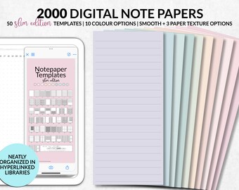Modello di quaderno digitale Goodnotes, assistente widget per prendere appunti digitali, modello per prendere appunti universitari, modello per note di notabilità