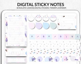 Digital Planner Stickers Goodnotes Spring, Digital Stickers for Planners, Digital Stickers Pack, Digital Sticky Notes Goodnotes Aesthetic