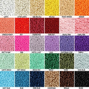 2 mm seed beads 25g, glass beads 12/0, COLOR SELECTION (EUR 7.96/100g)