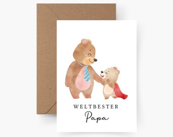Cadeau fête des pères, carte fête des pères, cadeau papa, meilleur papa, carte anniversaire papa, cadeau anniversaire, cadeau fête des pères