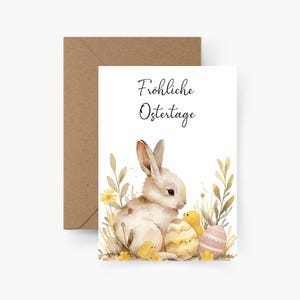 Felices días de Pascua, acuarela, papel texturizado, juego de tarjetas de Pascua, sobres, canasta de Pascua, saludo de Pascua, postal, tarjetas de Pascua, tarjeta de Pascua