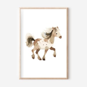 Póster de caballo A4, conjunto de pósteres, póster de caballo, mural de caballo, póster de animal, mural de animal, granja, chica con caballo, equitación