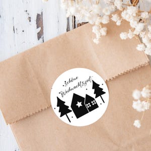 Schöne Weihnachtszeit Sticker, Weihnachtssticker, Frohe Weihnachten, Geschenkaufkleber, Aufkleber Briefe, Weihnachtspost, Geschenkverpackung
