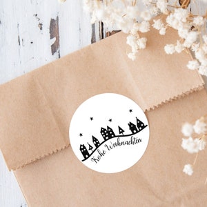 Frohe Weihnachten Sticker, Weihnachtssticker, Merry Christmas, Geschenkaufkleber, Aufkleber für Briefe, Weihnachtspost, Geschenkverpackung