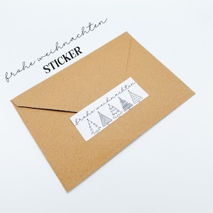Vrolijke kerststickers, kerststickers, vrolijk kerstfeest, cadeaustickers, stickers voor brieven, kerstpost, cadeauverpakking