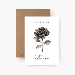 Carte de deuil En deuil silencieux A6, Carte de deuil enfant, Carte de condoléances, Perte, Carte de condoléances, Mes sincères condoléances, Enfant étoile