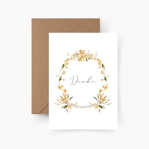 Tarjeta de agradecimiento A6, cohesión, mejores amigos, grupo de amigos, pequeño agradecimiento, A6, acuarela, papel texturado, muchas gracias