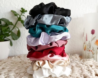 Stretch Satin Scrunchie, Haargummi, Zopfgummi, Haarschmuck, Geschenk