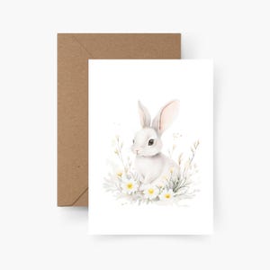Osterhase Osterkarte, Aquarell, Strukturpapier, Kartenset Ostern, Umschläge, Osternest, Ostergruß, Postkarte, Osterkarten, Oster Karte