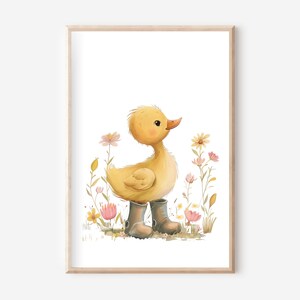 Póster de ganso A4 o A5, juego de pósteres, póster de ganso, mural de ganso, póster de animales, mural de animales, granja