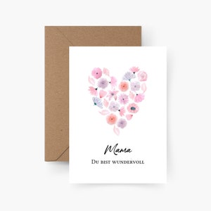 Cadeau de la fête des mères, carte de la fête des mères, cadeau de maman, meilleure maman, maman de carte d’anniversaire, cadeau d’anniversaire, cadeau de la fête des mères