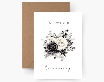 Mourning card In eternal memory A6, Mourning card child, Condolence card, Loss, Condolence card, My heartfelt condolences, Star child