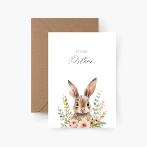 Carte de Pâques lapin de Pâques, aquarelle, papier texturé, jeu de cartes de Pâques, enveloppes, nid de Pâques, vœux de Pâques, carte postale, cartes de Pâques, carte de Pâques