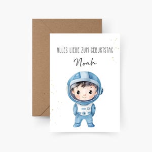 Birthday card racing driver personalized with name A6, birthday card child, Happy Birthday, children's birthday, birthday card child