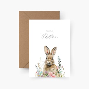 Carte de Pâques lapin de Pâques, aquarelle, papier texturé, jeu de cartes de Pâques, enveloppes, nid de Pâques, vœux de Pâques, carte postale, cartes de Pâques, carte de Pâques